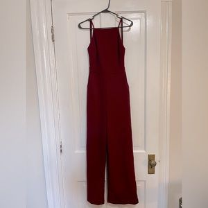 Maroon jumpsuit